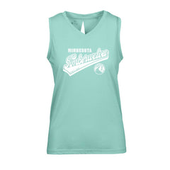 NBA - Minnesota Timberwolves Levelwear Women's Paisley Sweep V-Neck Tank Top - Mint