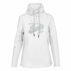 NBA - Oklahoma City Thunder Levelwear Women's Loop Sweep Pullover Sweatshirt - Cream