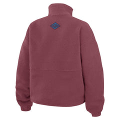 Colorado Avalanche - WEAR by Erin Andrews Women's Polar Fleece Half-Zip Jacket Burgundy