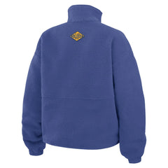 St. Louis Blues - WEAR by Erin Andrews Women's Polar Fleece Half-Zip Jacket Blue