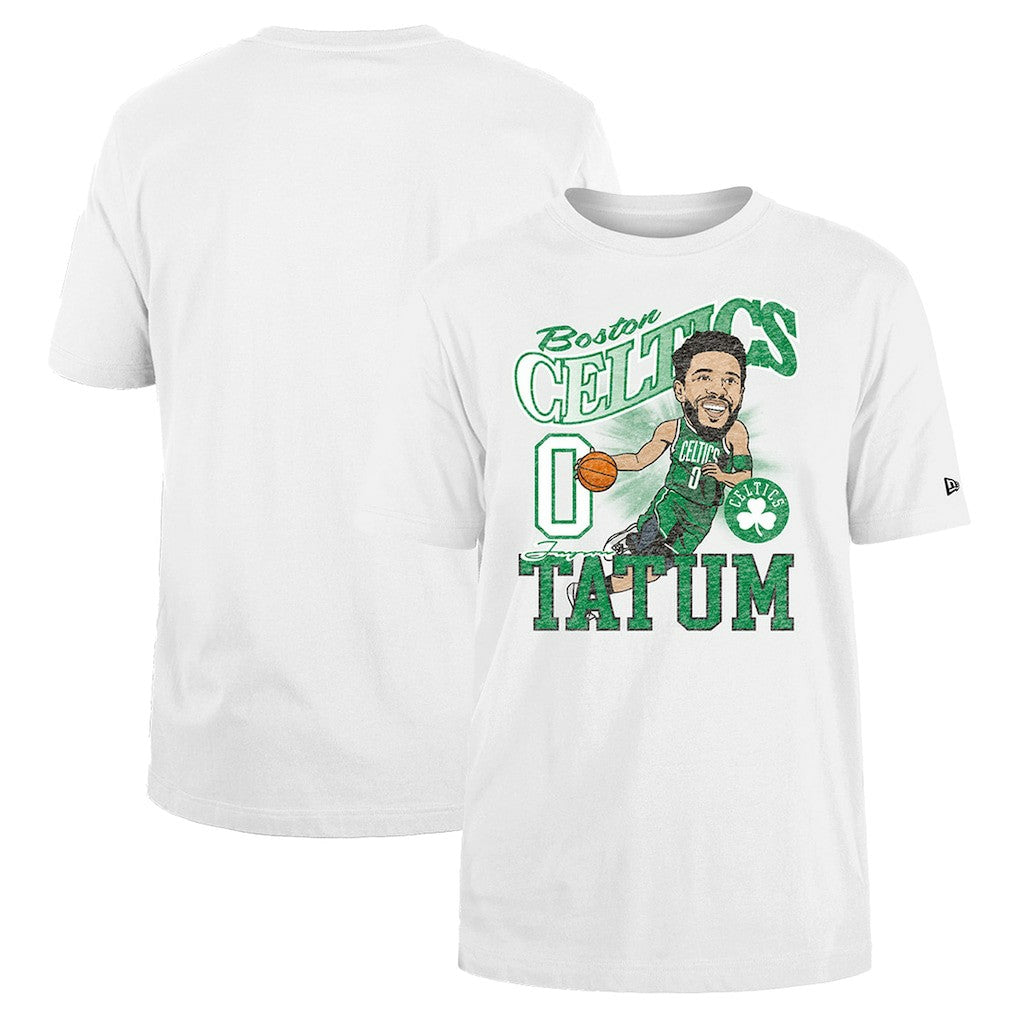 New Era - Jayson Tatum Boston Celtics Caricature Player T-Shirt - White