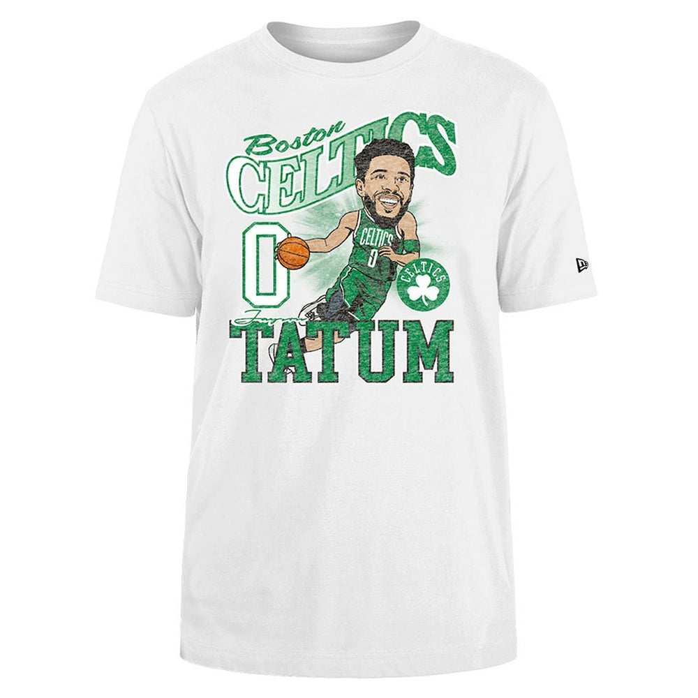 New Era - Jayson Tatum Boston Celtics Caricature Player T-Shirt - White