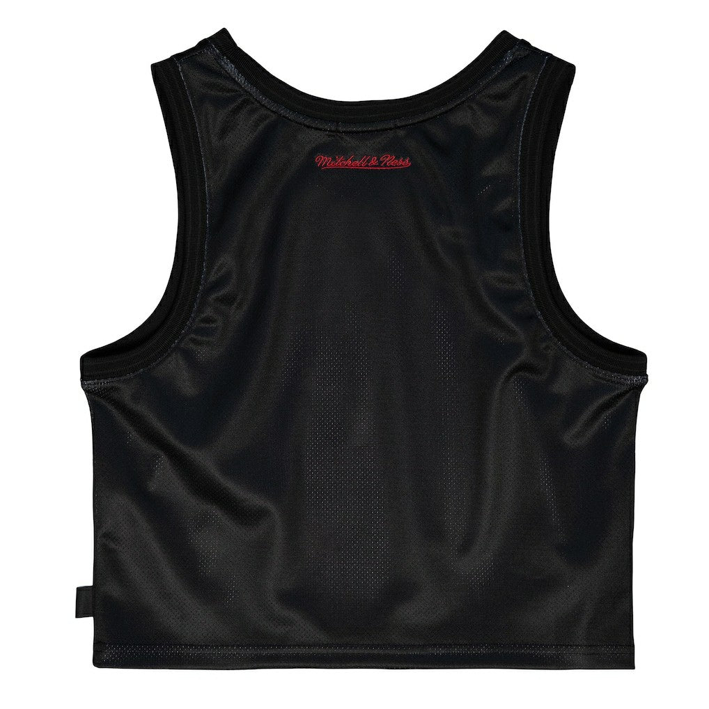 Mitchell & Ness - Chicago Bulls Women's Hardwood Classics Big Face 4.0 Cropped Tank Top - Black