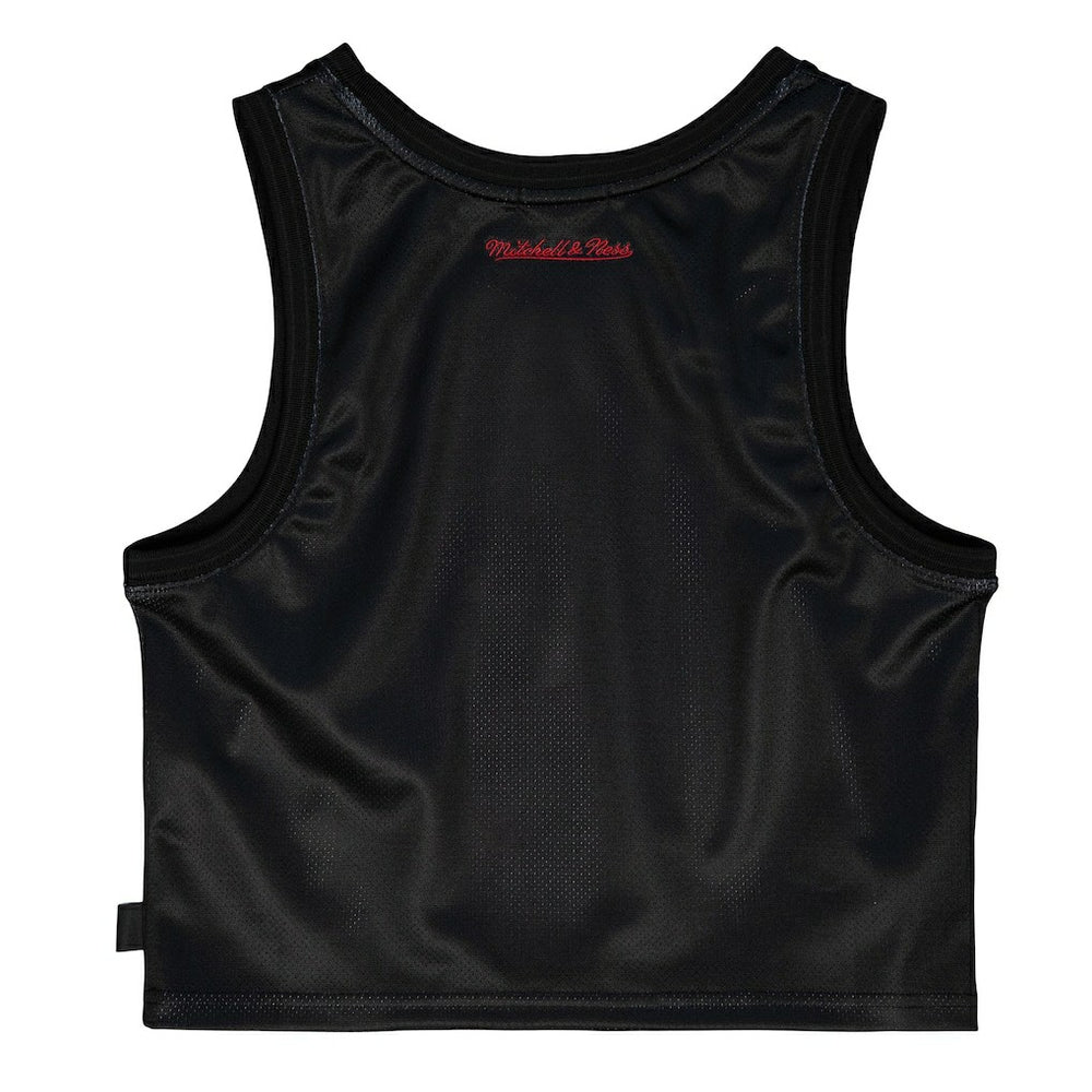 Mitchell & Ness - Chicago Bulls Women's Hardwood Classics Big Face 4.0 Cropped Tank Top - Black
