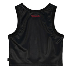 Mitchell & Ness - Chicago Bulls Women's Hardwood Classics Big Face 4.0 Cropped Tank Top - Black