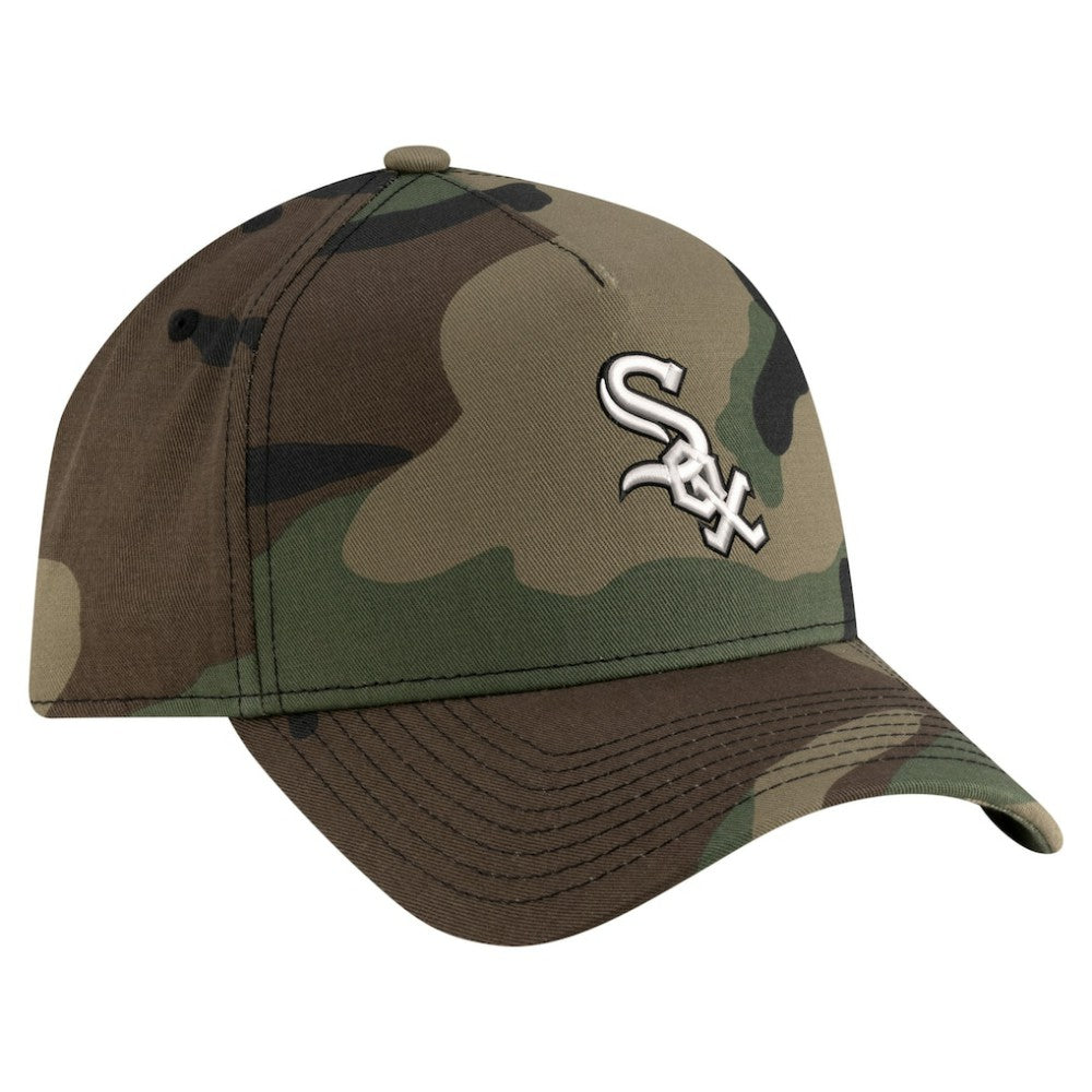 Chicago White Sox New Era Woodland Team Pop 9FORTY A-Frame Adjustable Hat discount