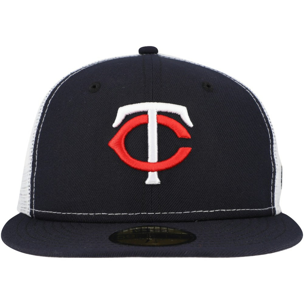 Minnesota Twins New Era Team Color 59FIFTY Trucker Fitted Hat discount