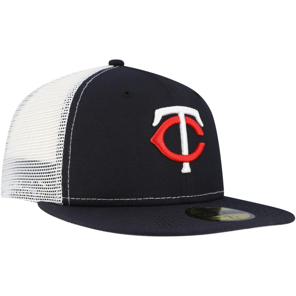 Minnesota Twins New Era Team Color 59FIFTY Trucker Fitted Hat discount