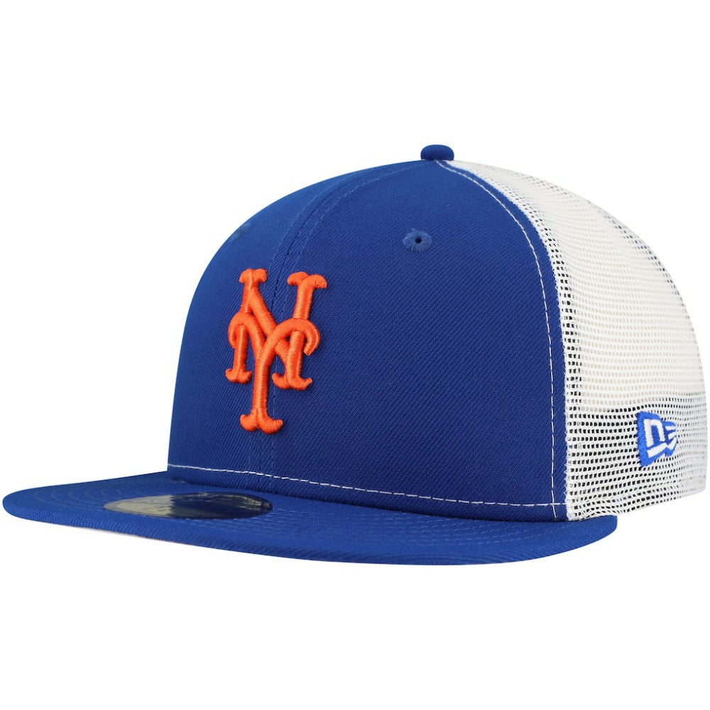 New York Mets New Era Team Color 59FIFTY Trucker Fitted Hat Clearance