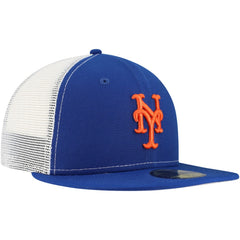 New York Mets New Era Team Color 59FIFTY Trucker Fitted Hat Clearance