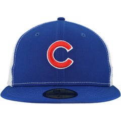 Chicago Cubs New Era Team Color 59FIFTY Trucker Fitted Hat Sale