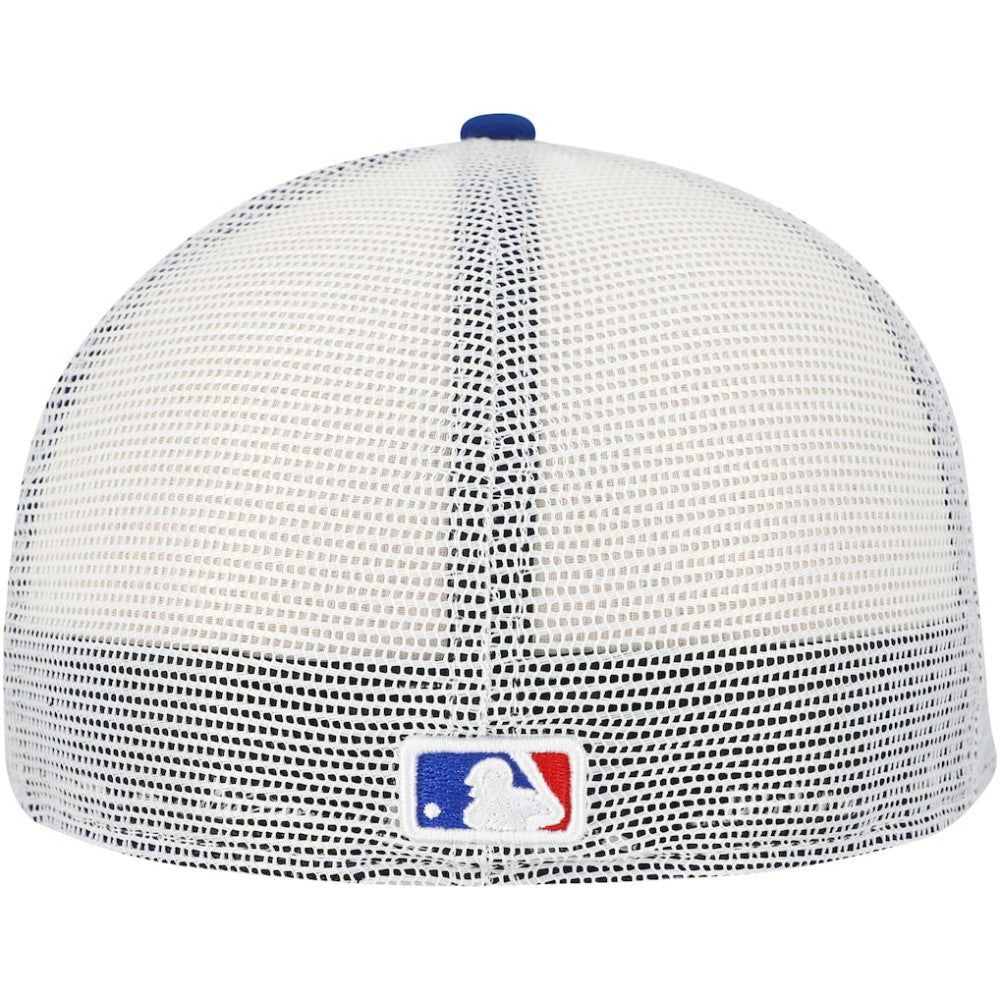 Chicago Cubs New Era Team Color 59FIFTY Trucker Fitted Hat Sale