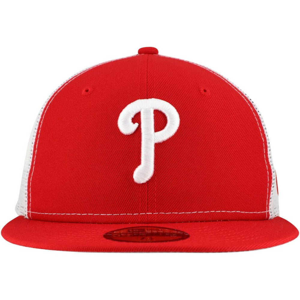 Philadelphia Phillies New Era Team Color 59FIFTY Trucker Fitted Hat On Sale