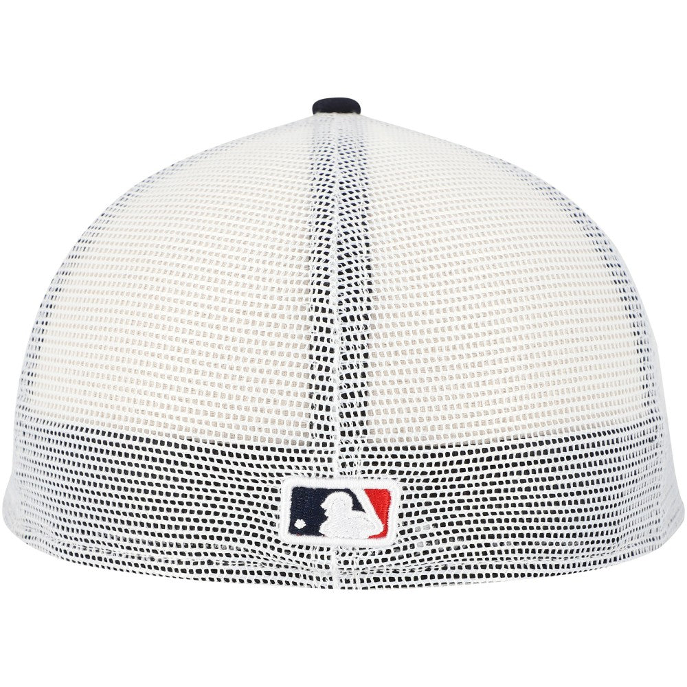 Cleveland Guardians New Era Team Color 59FIFTY Trucker Fitted Hat for sale