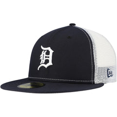 Detroit Tigers New Era Team Color 59FIFTY Trucker Fitted Hat Sale