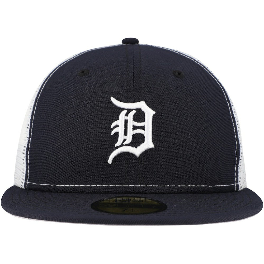 Detroit Tigers New Era Team Color 59FIFTY Trucker Fitted Hat Sale