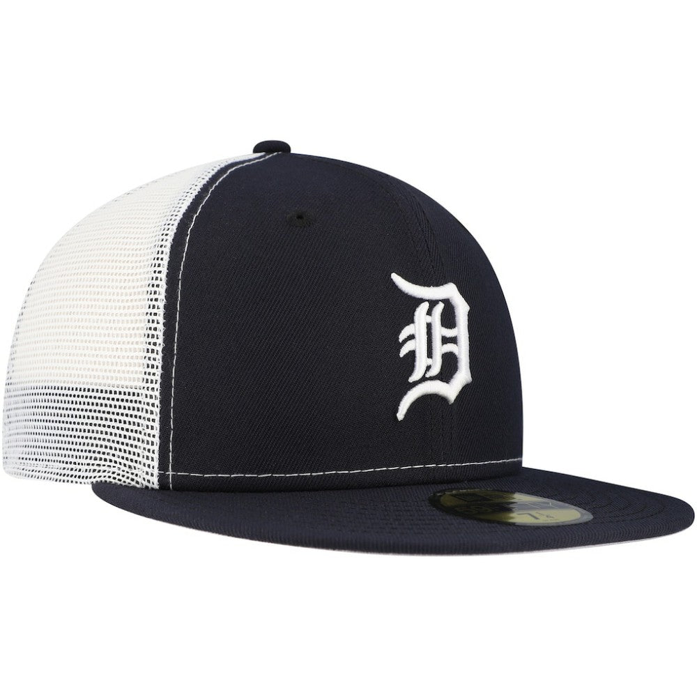 Detroit Tigers New Era Team Color 59FIFTY Trucker Fitted Hat Sale