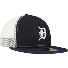 Detroit Tigers New Era Team Color 59FIFTY Trucker Fitted Hat Sale