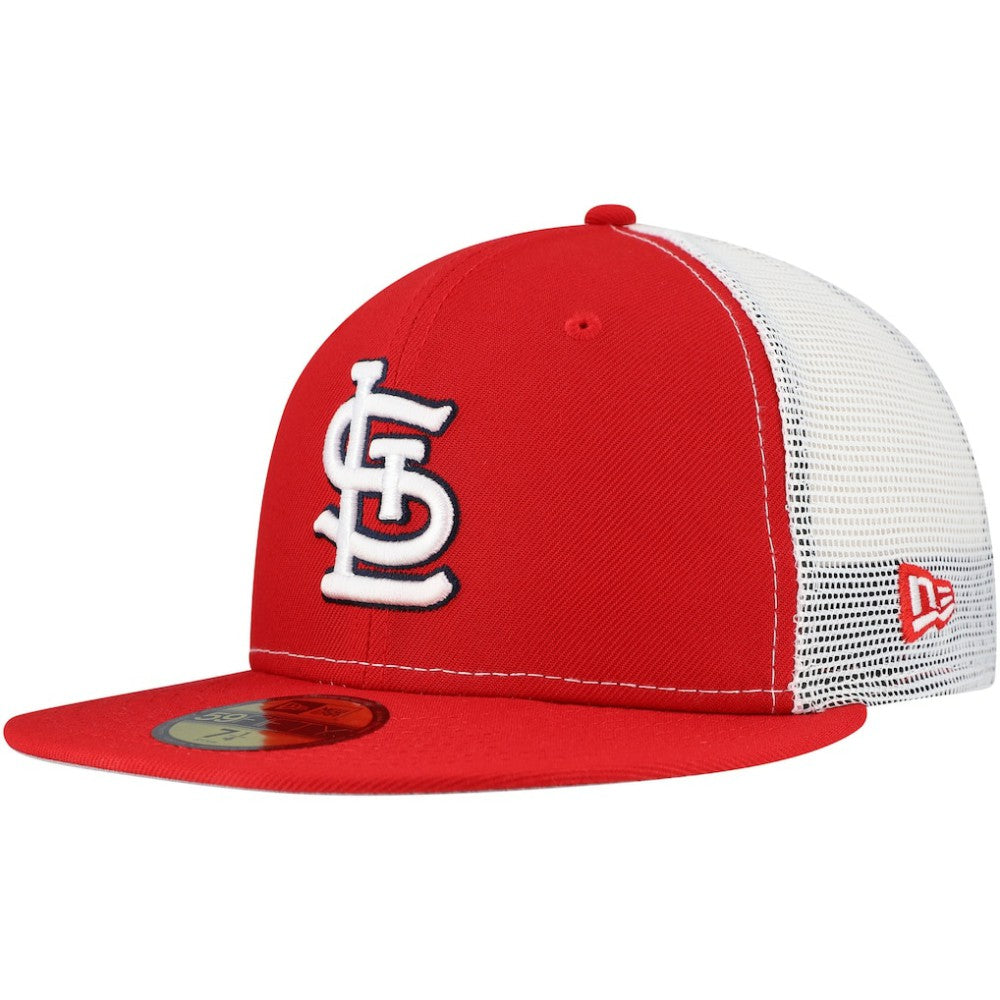 St. Louis Cardinals New Era Team Color 59FIFTY Trucker Fitted Hat On Sale