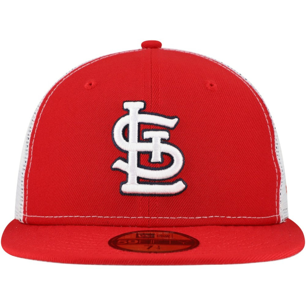 St. Louis Cardinals New Era Team Color 59FIFTY Trucker Fitted Hat On Sale