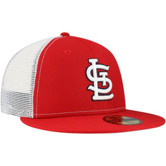 St. Louis Cardinals New Era Team Color 59FIFTY Trucker Fitted Hat On Sale