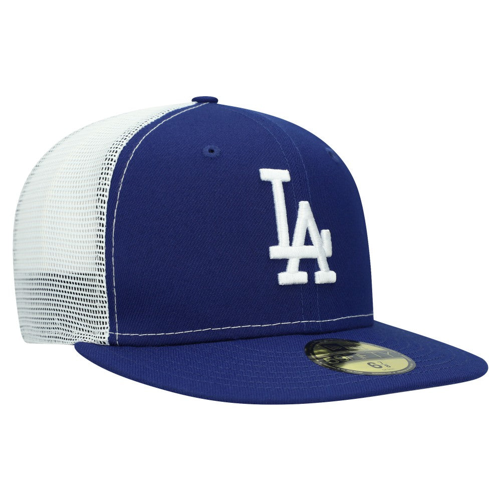 Los Angeles Dodgers New Era Team Color 59FIFTY Trucker Fitted Hat Sale