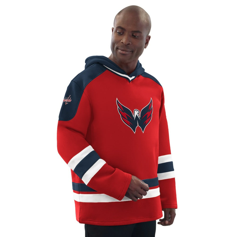 Washington Capitals Starter Hockey Pullover Hoodie Red/Navy