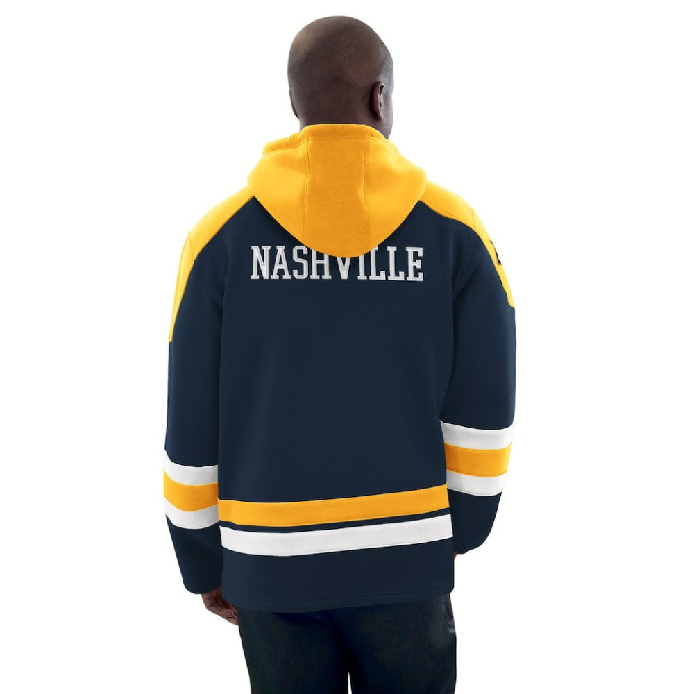 Nashville Predators - Starter Hockey Pullover Hoodie Navy/Gold