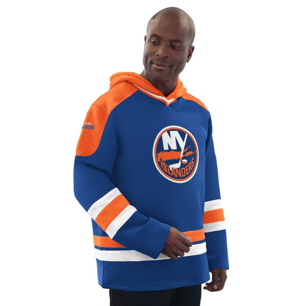 New York Islanders - Starter Hockey Pullover Hoodie Royal/Orange