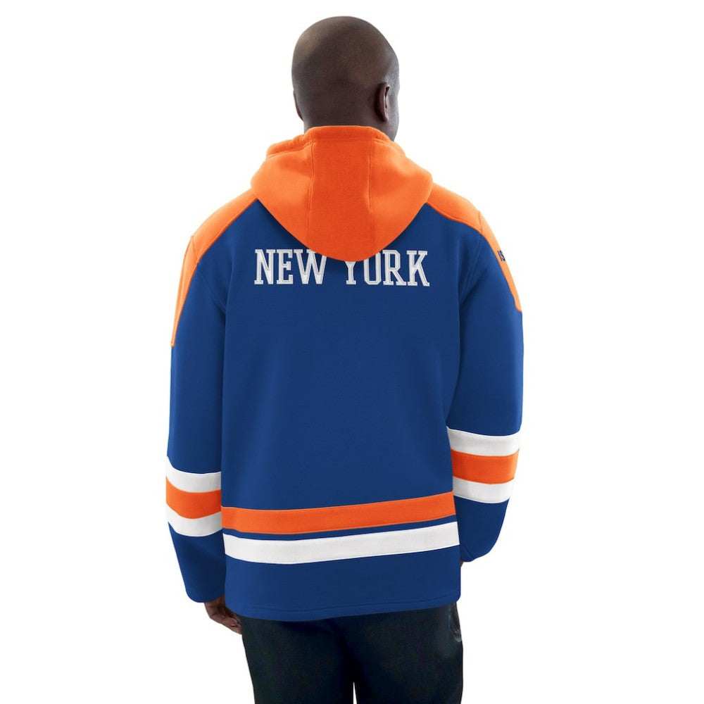 New York Islanders - Starter Hockey Pullover Hoodie Royal/Orange