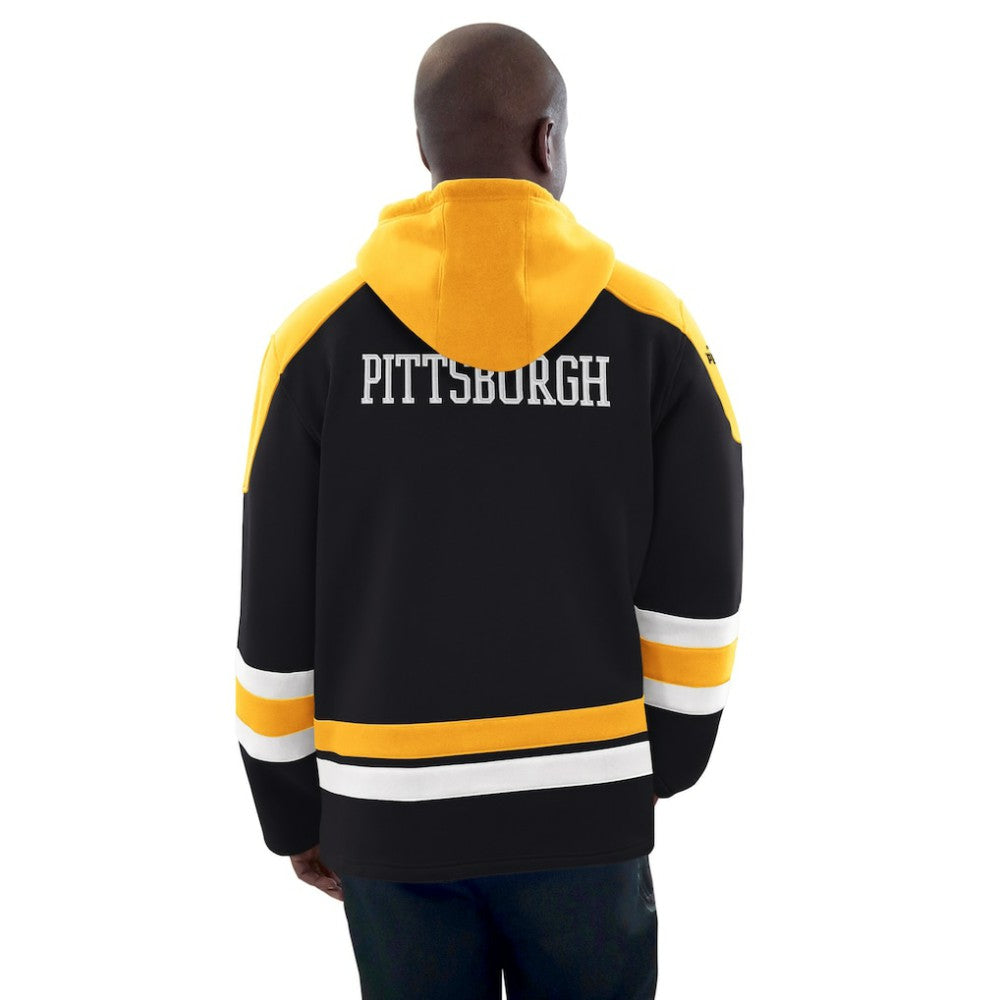 Pittsburgh Penguins Starter Hockey Pullover Hoodie Black/Gold