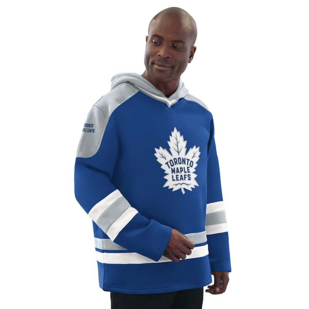 Toronto Maple Leafs - Starter Hockey Pullover Hoodie Blue/Gray