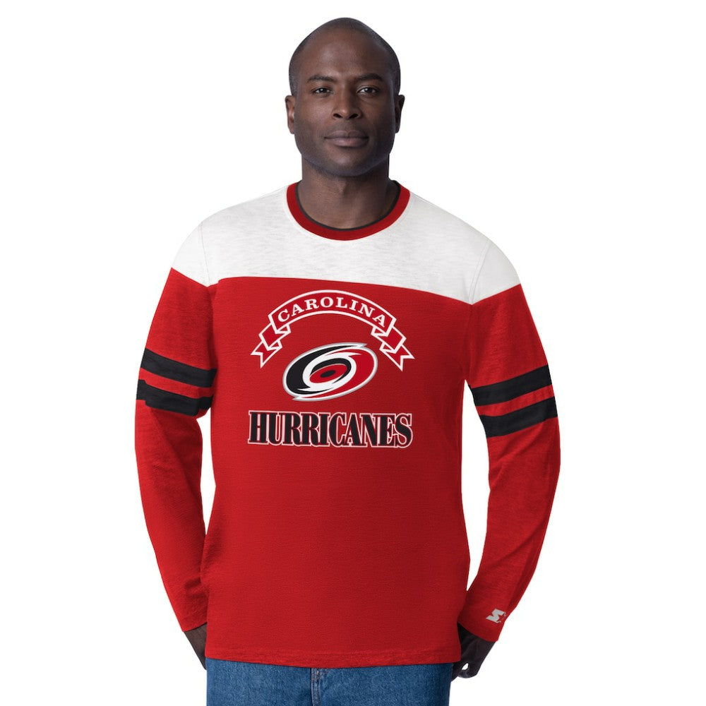 Carolina Hurricanes - Starter Blitz Durene Long Sleeve T-Shirt Red