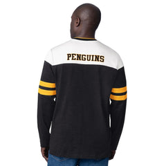 Pittsburgh Penguins Starter Blitz Durene Long Sleeve T-Shirt Black