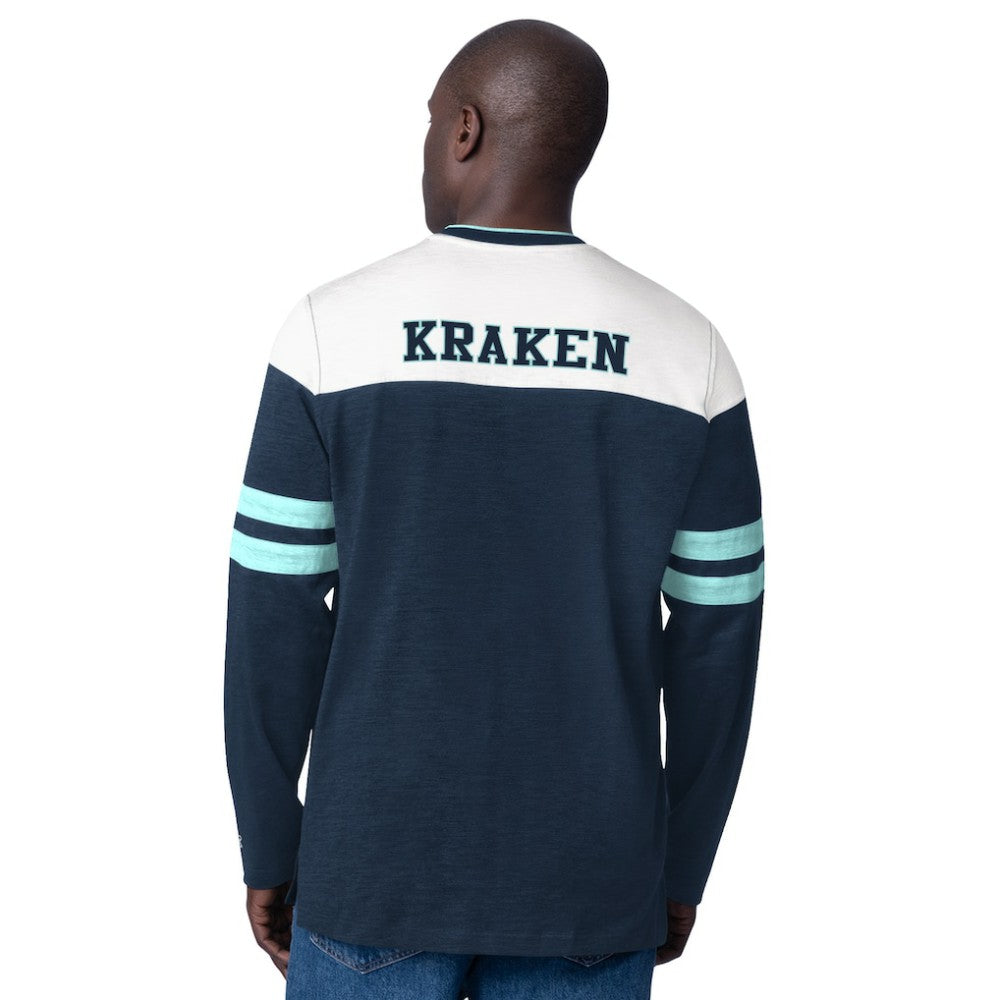 Seattle Kraken Starter Blitz Durene Long Sleeve T-Shirt Deep Sea Blue