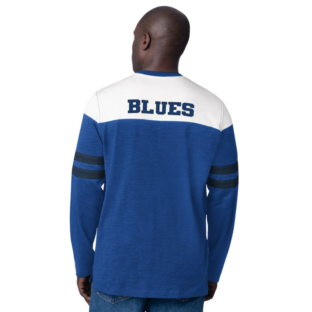 St. Louis Blues - Starter Blitz Durene Long Sleeve T-Shirt Blue