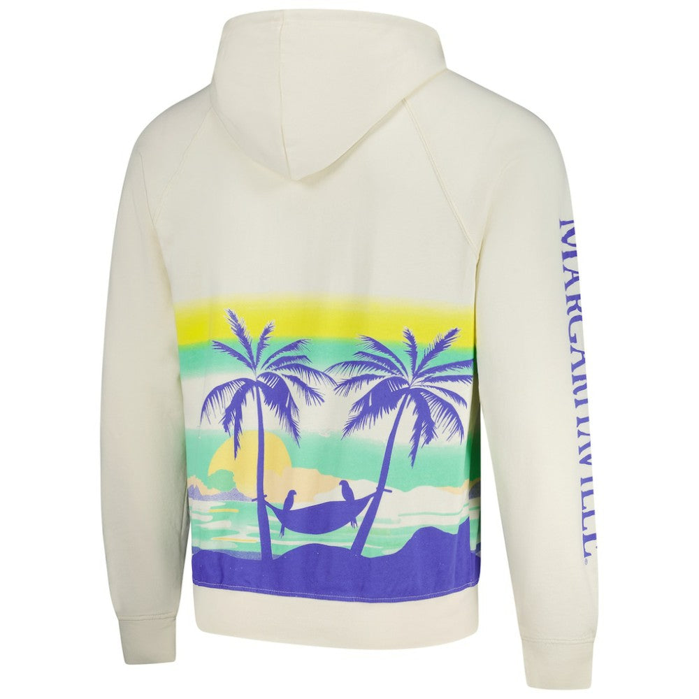 Seattle Kraken Margaritaville Island Dream Peached Pullover Hoodie Cream