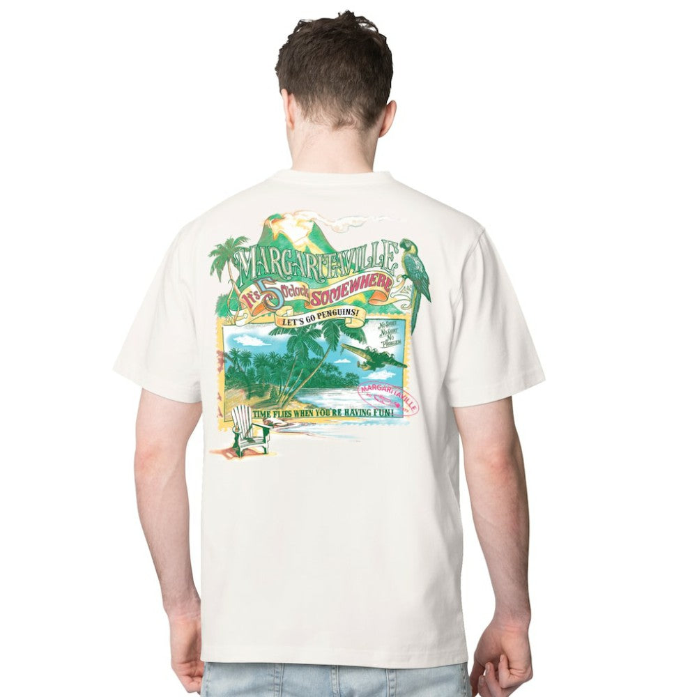 Pittsburgh Penguins Margaritaville Time Flies T-Shirt Cream