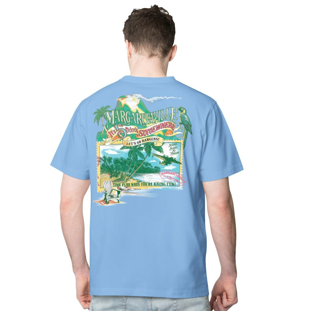 New York Rangers Margaritaville Time Flies T-Shirt Blue