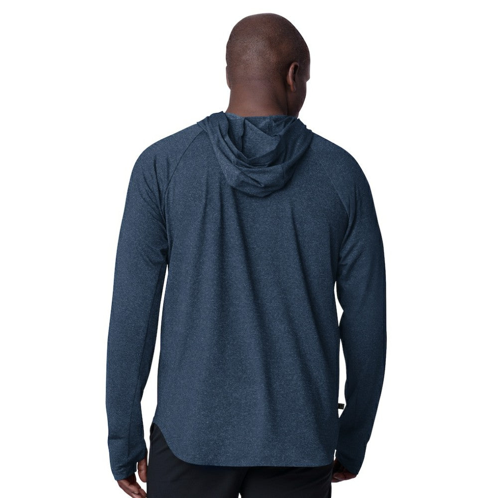 Colorado Avalanche - MSX by Michael Strahan Fast Track Raglan Long Sleeve Hoodie T-Shirt Navy