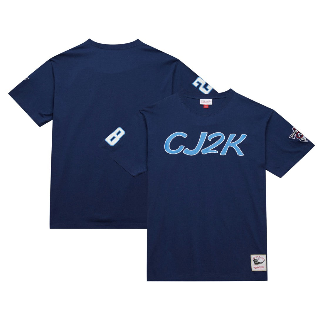 Chris Johnson Tennessee Titans Retired Player Nickname T-Shirt Navy - Mitchell & Ness