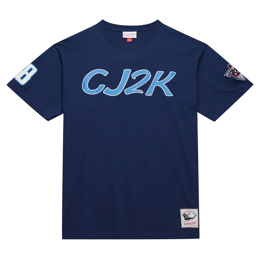 Chris Johnson Tennessee Titans Retired Player Nickname T-Shirt Navy - Mitchell & Ness