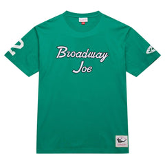 Joe Namath New York Jets Retired Player Nickname T-Shirt Kelly Green - Mitchell & Ness