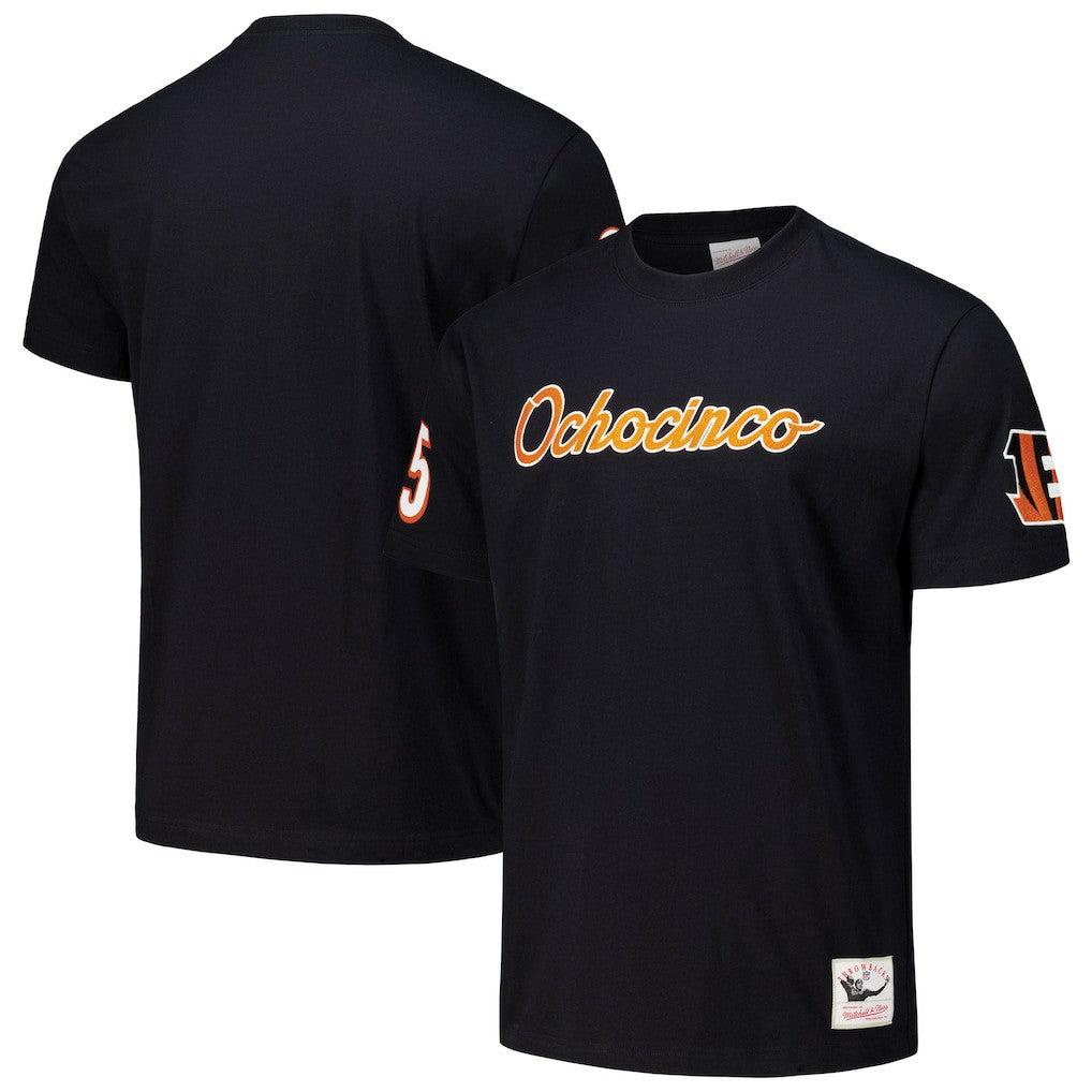 Chad Johnson Cincinnati Bengals Retired Player Nickname T-Shirt Black - Mitchell & Ness