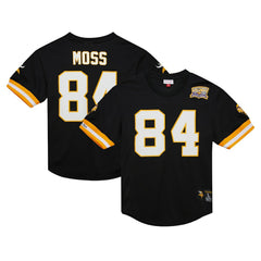 Randy Moss Minnesota Vikings Retired Player Name & Number Mesh Top Black - Mitchell & Ness