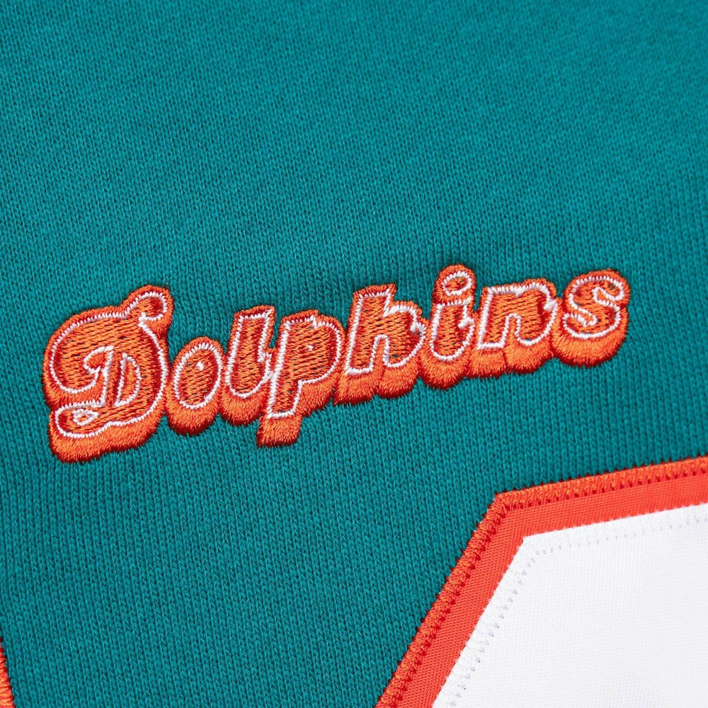 Dan Marino Miami Dolphins Retired Player Name & Number Pullover Hoodie Aqua - Mitchell & Ness
