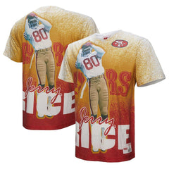 Jerry Rice San Francisco 49ers Burst Retired Player T-Shirt Gray - Mitchell & Ness