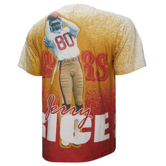 Jerry Rice San Francisco 49ers Burst Retired Player T-Shirt Gray - Mitchell & Ness