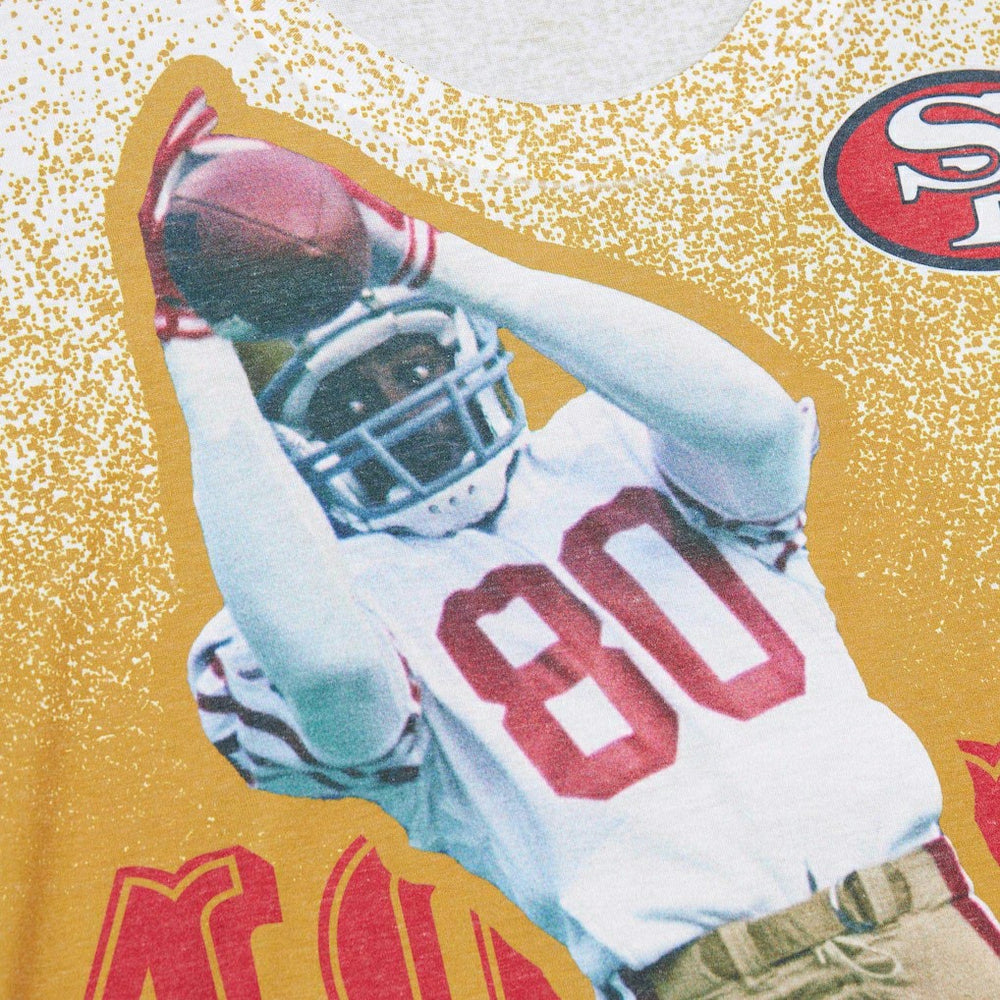 Jerry Rice San Francisco 49ers Burst Retired Player T-Shirt Gray - Mitchell & Ness