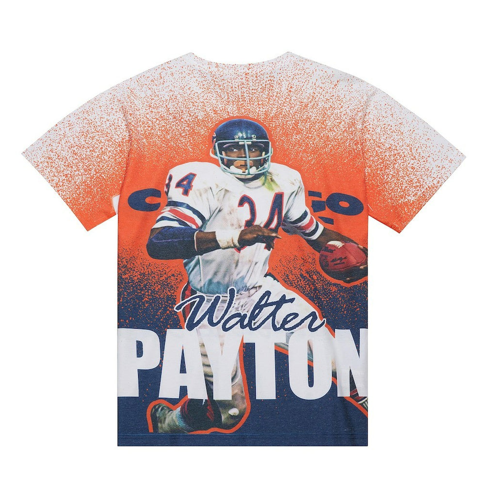 Walter Payton Chicago Bears Burst Retired Player T-Shirt Gray - Mitchell & Ness